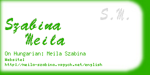 szabina meila business card